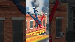 SPIDER-MAN JUMPS INTO SPIKE #spiderman #سبايدرمان #gaming
