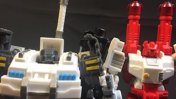 Iron Factory Turrets and Manacle (Transformers 3rd Party Six Gun & Slammer)