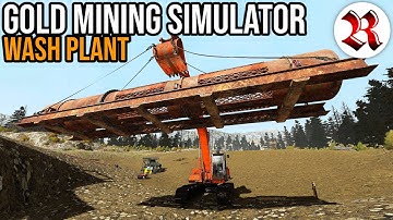 Gold Mining Simulator | BUILDING My Tier 3 Wash Plant