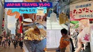 [5/5]Japan vlog | Tsukiji market delicacies, Shibuya crossing, first monjayaki experience