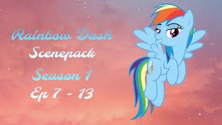 Rainbow Dash Scenepack | Season 1, Ep 7 - 13 | 4K