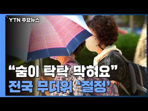 "숨이 탁탁 막혀요" 전국 무더위 '절정' / YTN