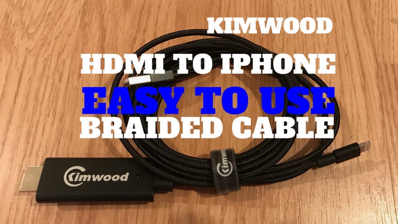 iPhone to HDMI Easy Plug and Play Cable YouTube