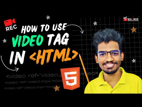 How to Use Video Tag in "HTML"? | Beginner's Tutorial in Telugu - 2023 | Maxmin Productions