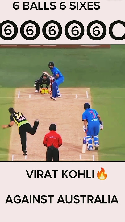 Virat Kohli 6 ballon mein chhah chhakke #viratkholi #viratkohlibest #viratkohlistatus 😱😱😱