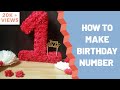 DIY birthday number | Birthday decorations diy