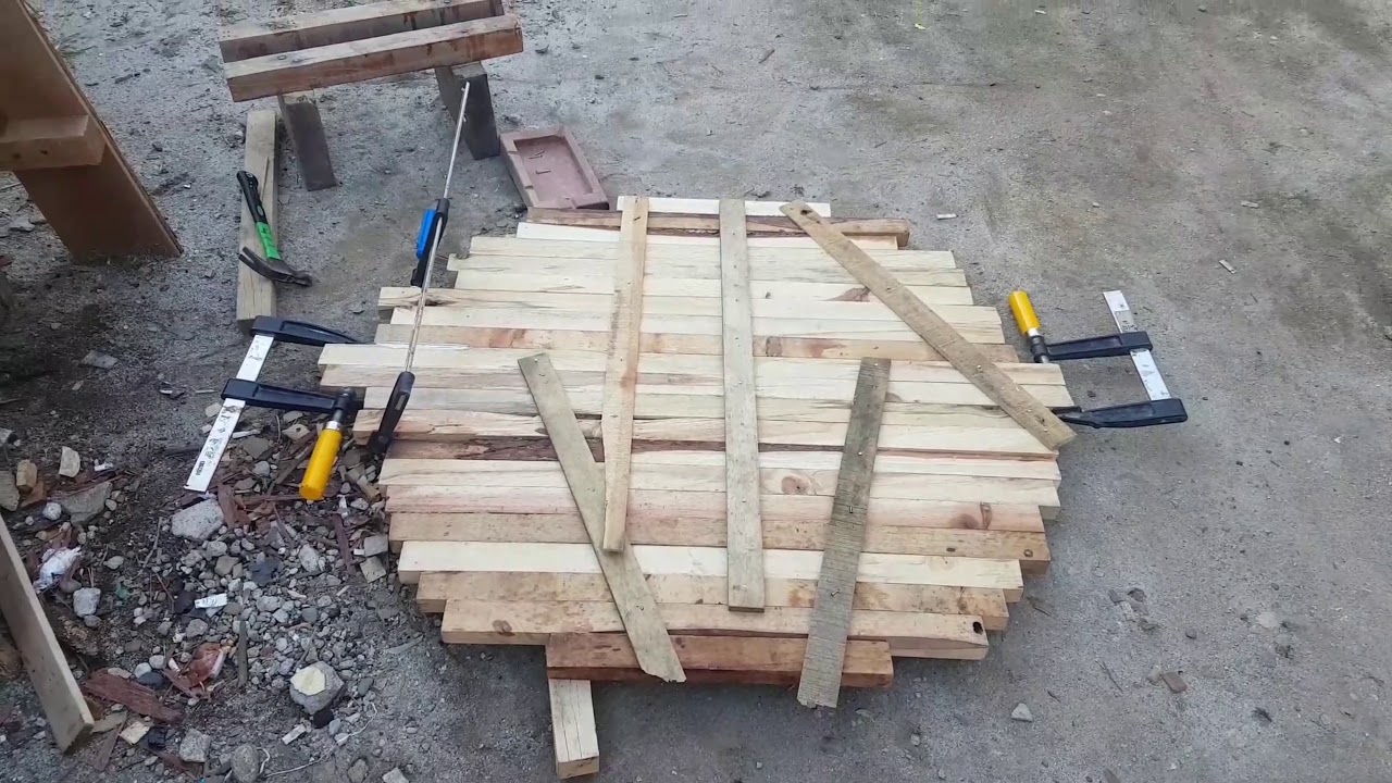 Proses pembulatan meja  diameter 90 cm kayu  pinus  YouTube
