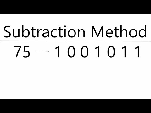 Decimal to Binary Using Subtraction Method