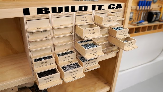 How to Make a Screw Organizer Cabinet - Simple Woodworking Project