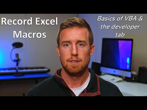 How to Record EXCEL MACROS