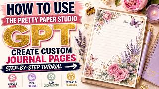 Create Custom Journal Pages With AI | Pretty Paper Studio Tutorial