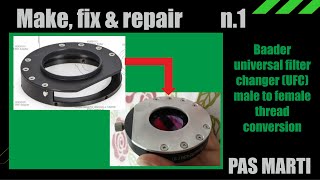 Baader UFC adapter with T2 female thread for ASI183mm - Adattatore Baader UFC T2 femmina su ASI183MM
