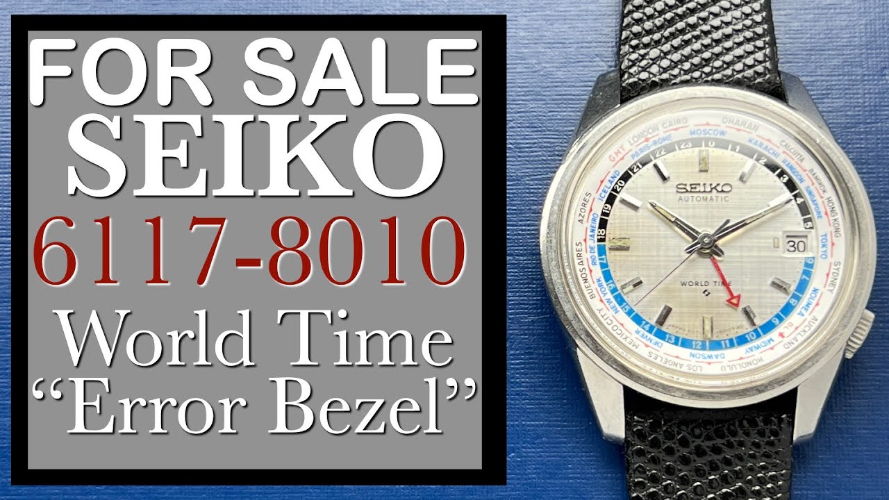 SOLD — Seiko 6117-6010 World Time GMT