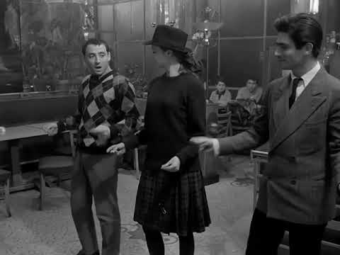 BANDE À PART (1964) de Jean Luc Godard. Arthur, Franz y Odile bailando en sincronizada coreografía.
