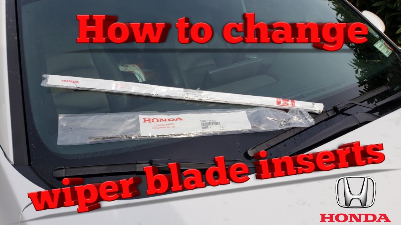 2018-2021 Honda Accord | How to change wiper blade inserts 🪛DIY🪛 - YouTube
