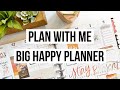 Plan With Me // Big Happy Planner // New Wellness Sticker Book + Farmhouse // July 27-August 2, 2020