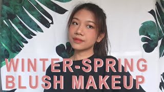 Winter-Spring Blush Korean Makeup for Tapered Lids | Update (I&#39;m alive!)