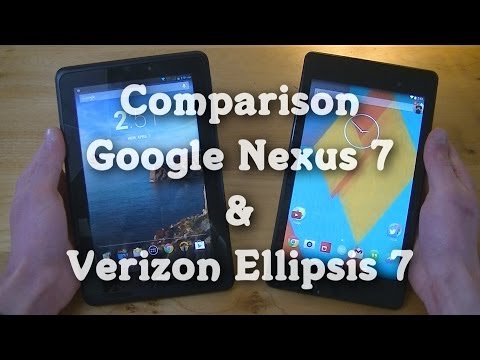 Comparison: Google Nexus 7 & Verizon Ellipsis 7