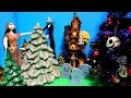 Nightmare Before Christmas Tree Monster High Ornaments Jack & Sally Dolls Unboxing Toy Review