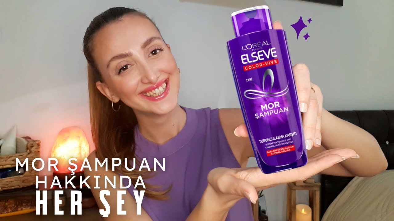 Mor Şampuan Nasıl Kullanılır? | Turunculaşan Saçlar İçin Loreal Elseve Mor  Şampuan - YouTube