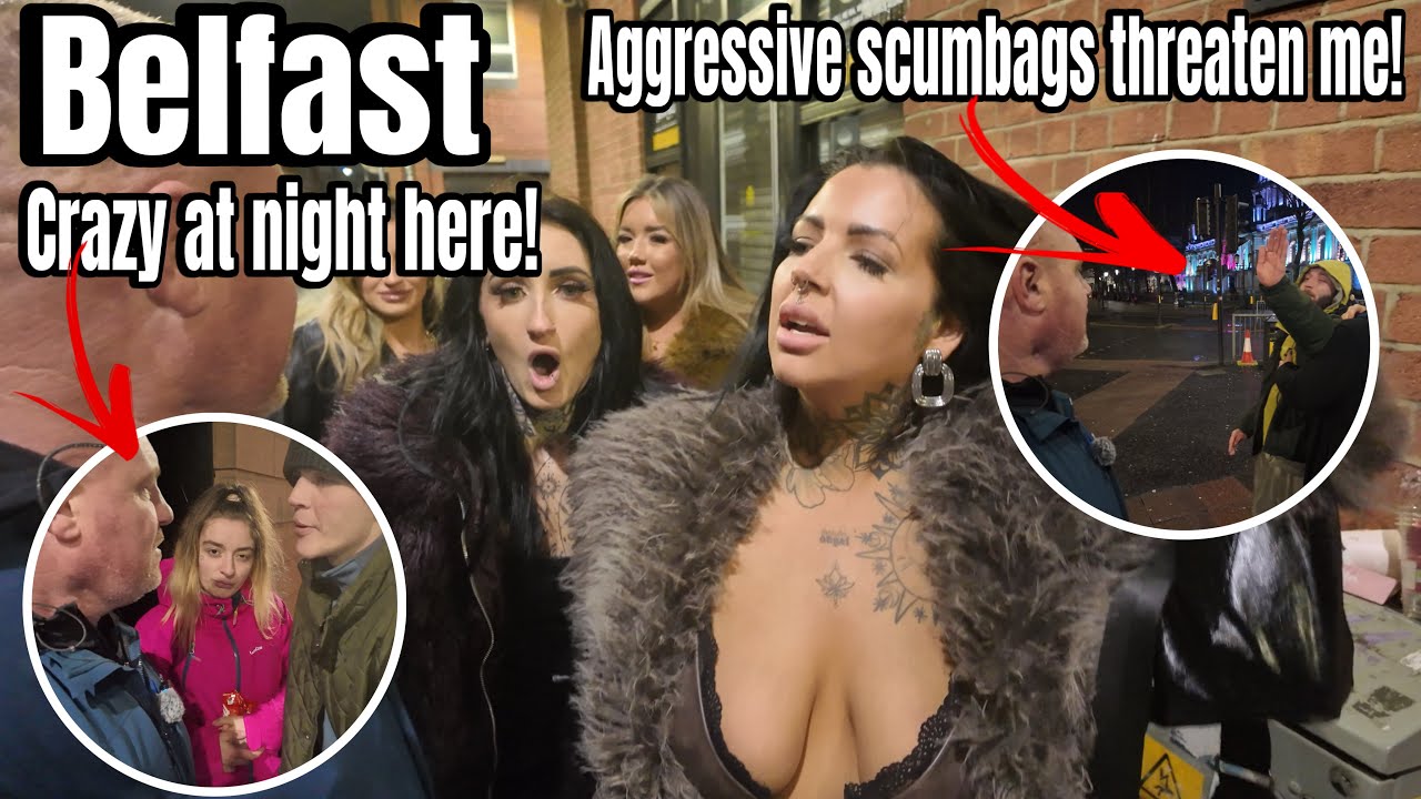 CITY CENTRE MADNESS - Aggressive Scum Bags Bringing Belfast Down!! The Best Milf In N.Ireland!