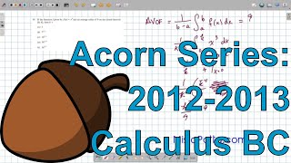 Acorn Series - Calculus BC 2012 -2013