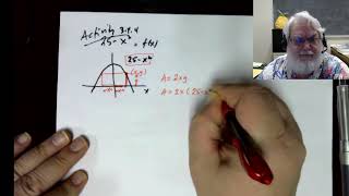 Math 124, Section 3.4:  Optimize a rectangle under a parabola