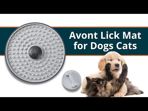 Avont Lick Mat for Dogs Cats, Dog Cat Lick Mat Slow Feeder for Wet