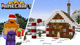 I  Built A Ginger Bread HOUSE In Minecraft! Minecraft Let&#39;s Play Episode 24...