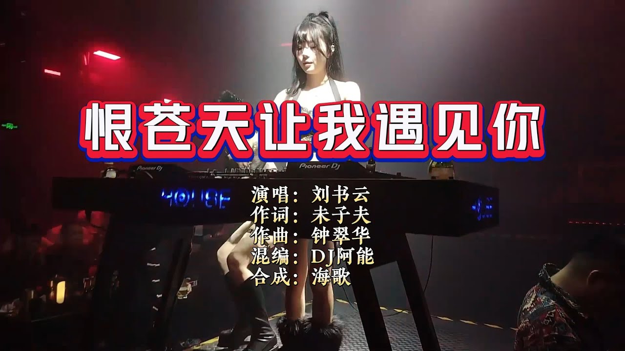 刘书云《恨苍天让我遇见你》DJ阿能版 KTV 导唱字幕 （备有伴奏视频）