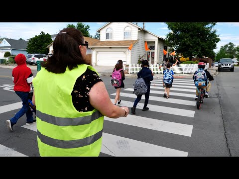 The Walking School Bus at Katherine Dunn Elementary School