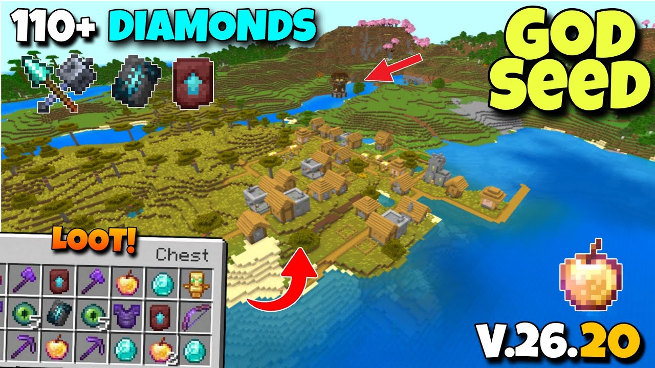 🔥(God Seed) For Minecraft 26.20 Bedrock & Pocket Edition | Seed ...