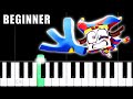 The amazing digital circus  wacky world  beginner piano tutorial