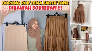 SHOPEE HAUL EARTH TONE SKIRT 30 THOUSAND !!! CHEAP BUT NOT CHEAP
