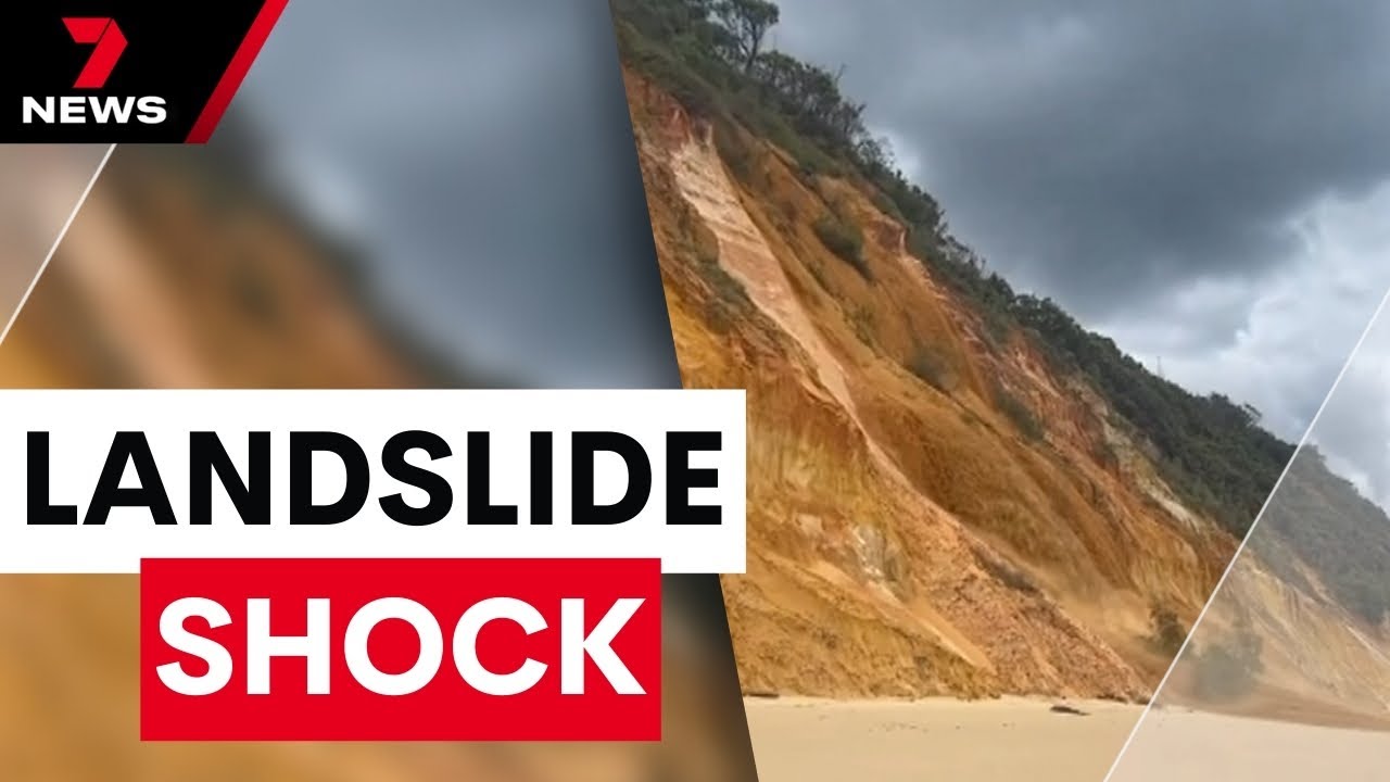 Young couple on Holiday has close call with landslide along the Cooloola Coast