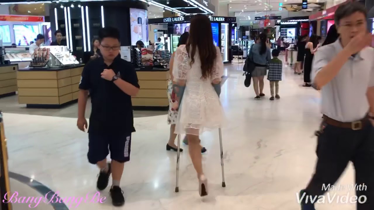 My moment of walking crutches from behind