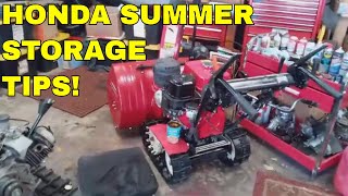 HONDA SNOWBLOWER SUMMER STORAGE TIPS , Small Engine Also@HondaSnowblowerEnthusiasts311