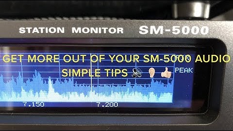 Yaesu SM-5000 Station Monitor - Really Useful & Simple Tips (Part 2 - Speakers)