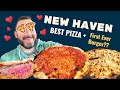 Ultimate CLAM PIZZA + World&#39;s FIRST BURGER In New Haven, Connecticut!