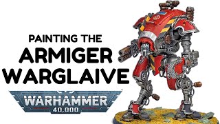 Painting the Games Workshop Warhammer 40K Armiger Warglaive by Citadel Miniatures