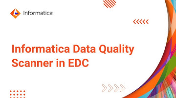 Informatica Data Quality Scanner in EDC