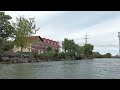 Prin Sulina cu barca in tranzit catre alte locuri din Delta Dunarii