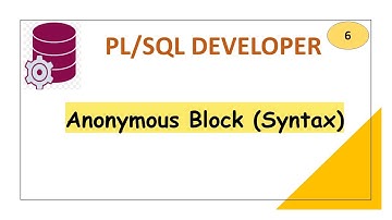 PL/SQL: Anonymous Block Syntax
