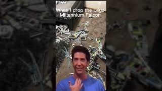 When I dropped the Star Wars Lego Millennium Falcon
