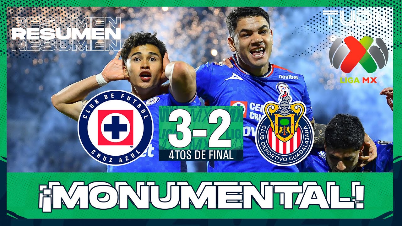 Resumen y goles - Cruz Azul vs Chivas | Liga MX - Cuartos de Final ...