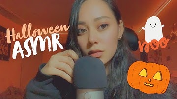🎃 Halloween Trigger Words ASMR 🎃 w/ Mic Brushing & Face Brushing