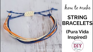 How to Make a 4 Strand Braided Friendship Bracelet using Waxed Cord —  Beadaholique