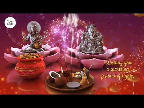 Make Online 3D Diwali Greetings Video With Logo | Video With With Songs | 2021 Video Templates