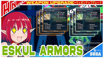 【PSO2NGS】Gear Upgrade:Upgranding My Pogre Armor to Eskul Armors