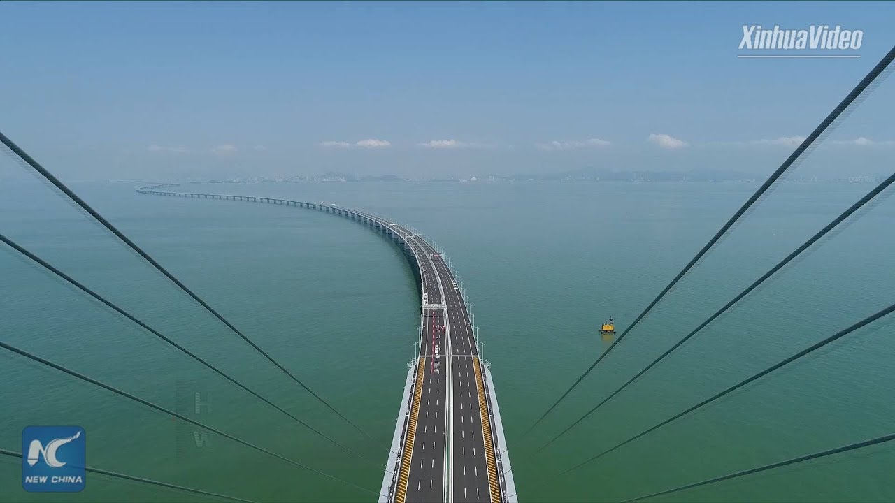World's longest sea bridge! Hong Kong-Zhuhai-Macao Bridge to boost logistics